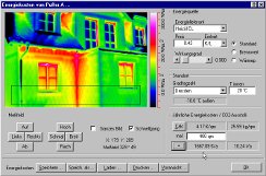 Evaluation of Building Thermography Measurement Data - Heating Energy Cost Calculation (source: Infratec)