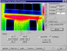 Épület-termográfia mérések elmélete, kiértékelő szoftverek - U-tényező meghatározása (forrás: Infratec)