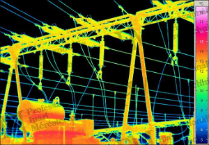 Légvezetékek, kötések és szigetelők ellenőrzése [forrás: Infratec]